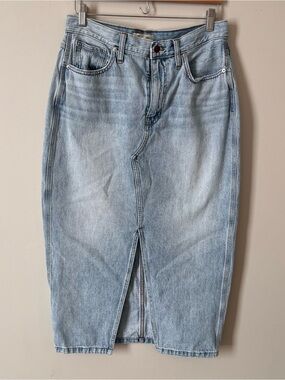 Madewell Light Wash Denim Skirt